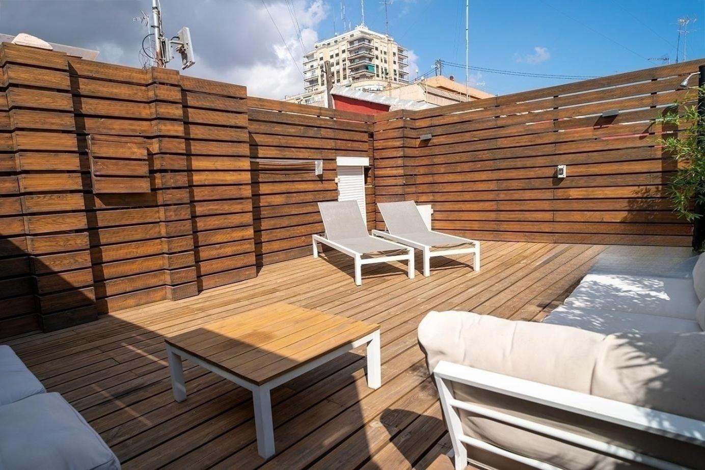 Atico Con Terraza Y Jacuzzi En El Centro Leilighet Valencia Rom bilde